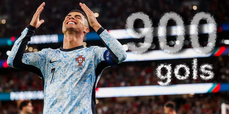 Cristiano Ronaldo (CR7) atinge marca de 900 gols em sua carreira